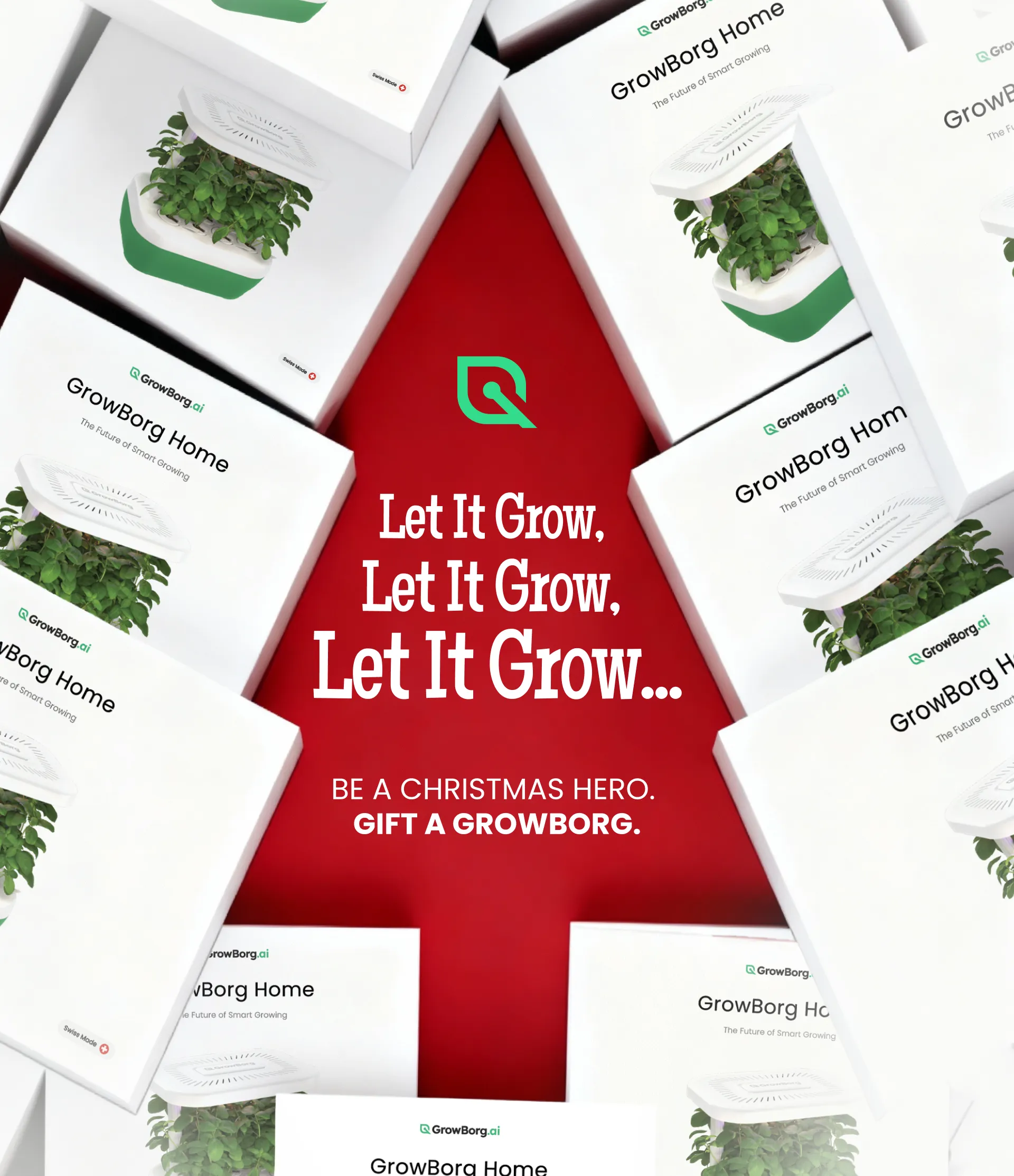 Growborg Christmas single ad